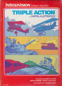 Triple Action Intellivision  box art